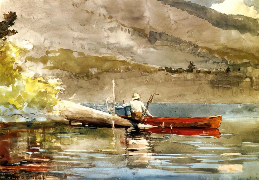 Homer Artist Prints: A Collector's Guide to Winslow Homer's Iconic Works - THE RED CANOE 1884 by Winslow Homer