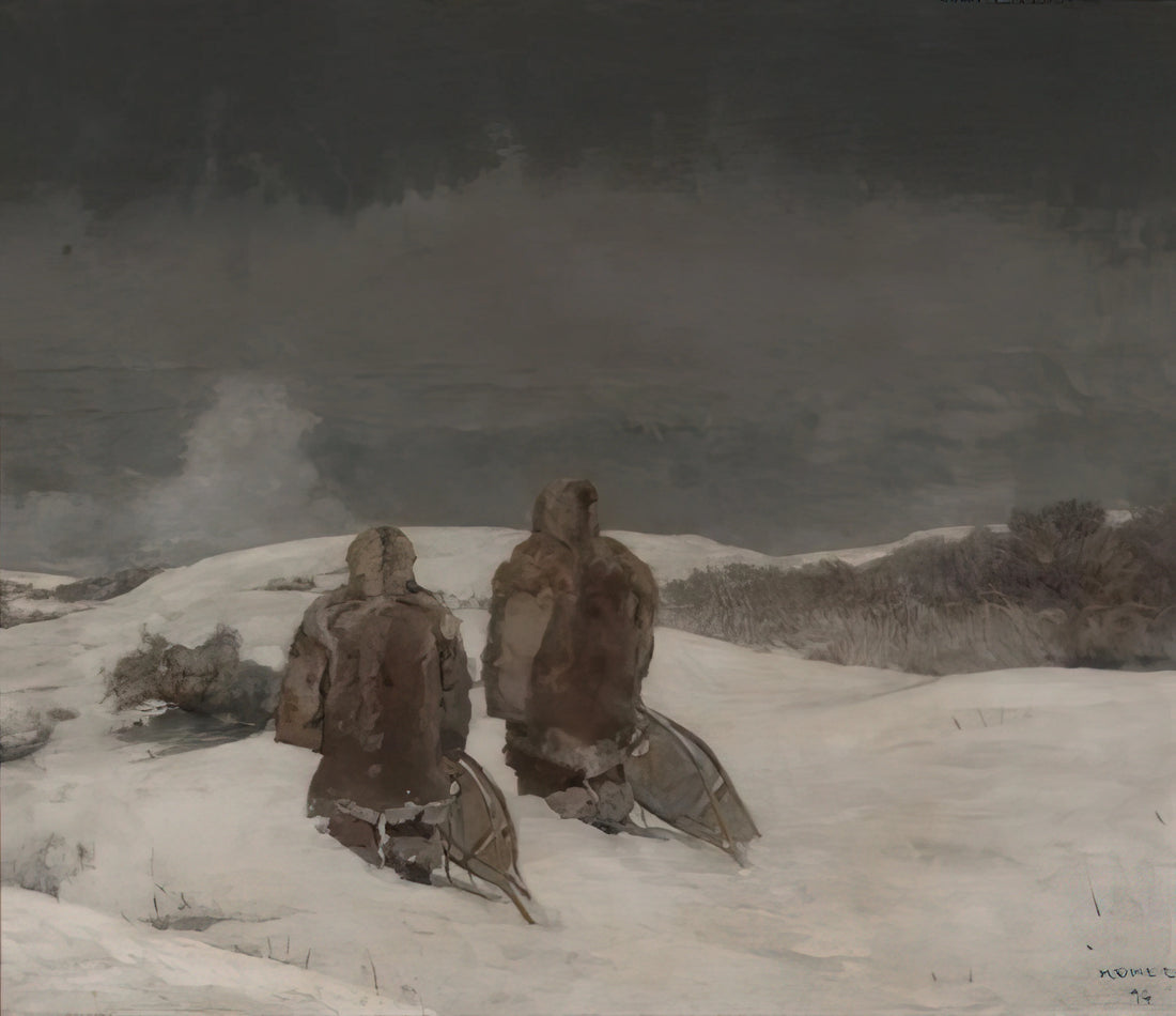 Homer Winslow Paintings for Sale: A Collector's Guide to Authentic Art Prints - BELOW ZERO by Winslow Homer