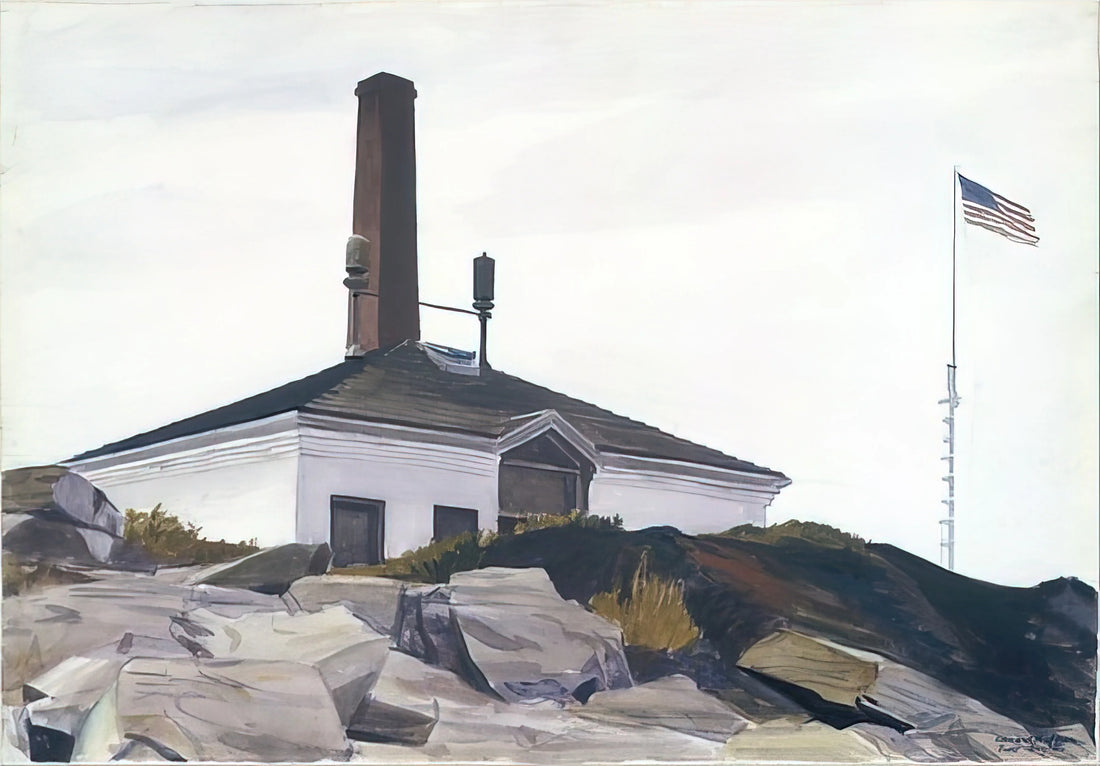 Hopper Nighthawks Reproduction: A Guide to Owning an American Icon - House of the Foghorn, I by Edward Hopper