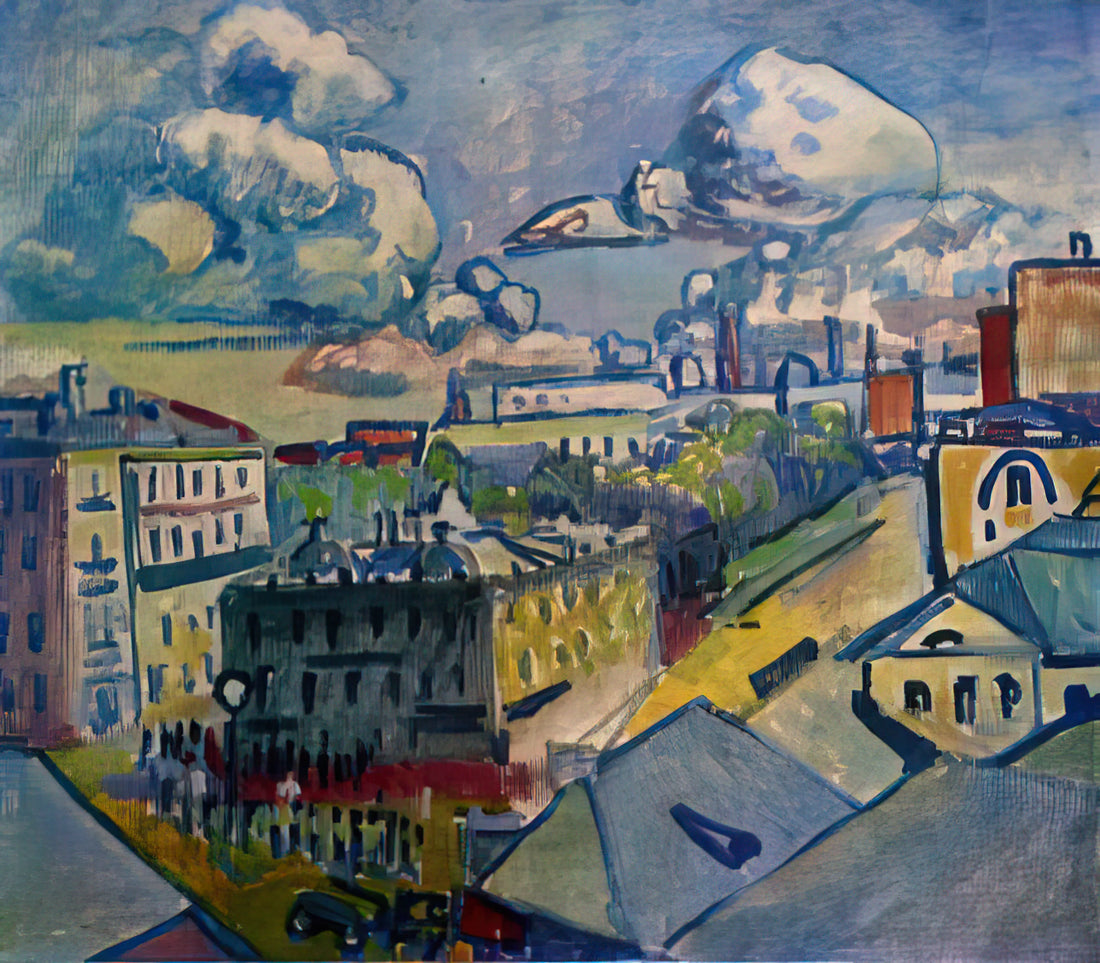 How to Paint Like Kandinsky: A Guide to Abstract Expression and Spiritual Art - MOSCOW ZUBOVSKAYA SQUARE STUDY 1916 by Wassily Kandinsky