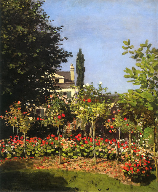 Impression Sunrise Poster: The Painting That Named a Movement - Garden in Bloom at Sainte-Addresse by claude monet
