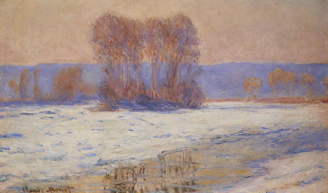 Impressionism Monet: The Revolutionary Vision of Light and Color - The Seine at Bennecourt, Winter by claude monet