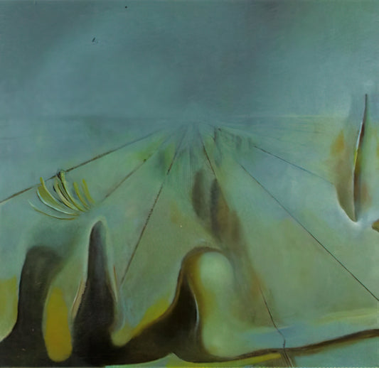 In Voluptas Mors Print: The Baroque Vanitas Symbolism of Death in Pleasure - ENIGMA UNFINISHED VERSION OF THE THREE GLORIOUS ENIGMAS OF GALA by Salvador Dali