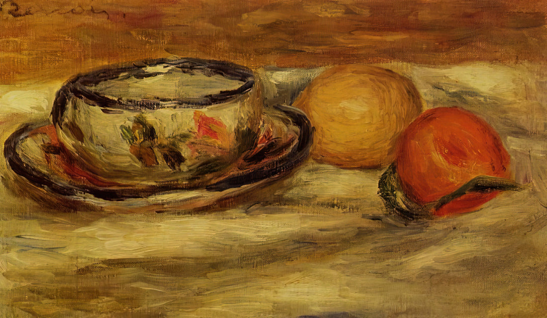 In the Garden: Pierre-Auguste Renoir's Verdant Masterpieces and Their Enduring Allure - Cup, Lemon and Tomato by Pierre-Auguste Renoir
