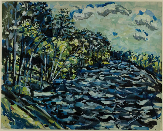 Ivan Albright Canvas: The Haunting Beauty of a Painter of Decay - ST MARY S BLACK RIVER IS BLUE GEORGIA 1964 by Ivan Albright