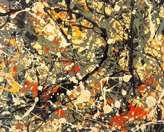 Jackson Pollock Art Pieces: A Curator's Guide to His Revolutionary Drip Paintings and Legacy - NUMBER 8 DETAIL by Jackson Pollock