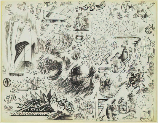 Jackson Pollock Art in the Accountant: A Curator's Guide to the Master of Drip Painting - SHEET OF STUDIES 1941 by Jackson Pollock