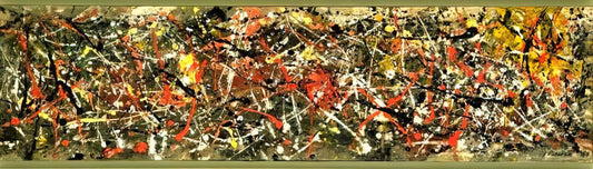 Jackson Pollock Convergence Canvas: The Explosive Masterpiece of Abstract Expressionism - NUMBER 25 by Jackson Pollock