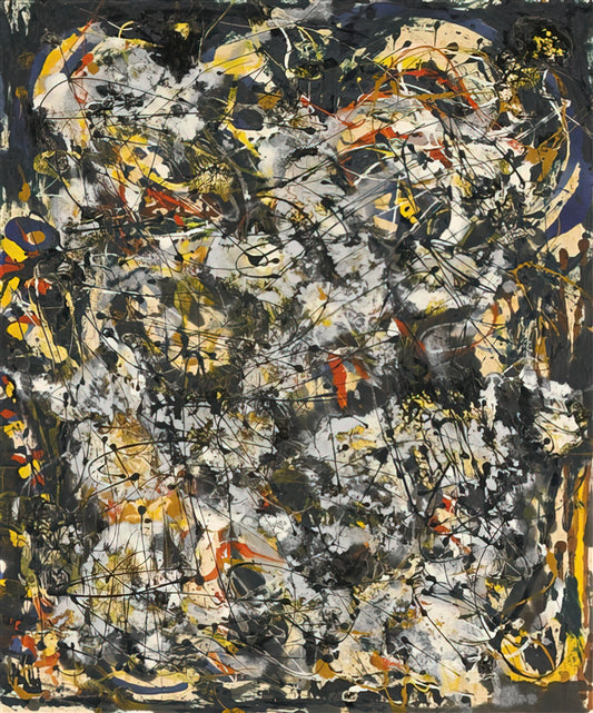 Jackson Pollock Large Canvas Print: A Guide to the Drip Master's Monumental Works - NUMBER 4 1951 by Jackson Pollock