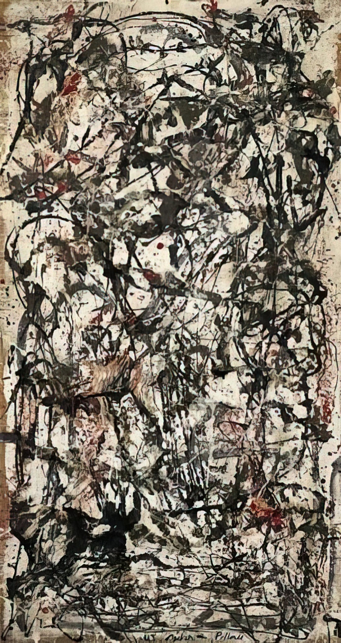 Jackson Pollock No. 1, 1948: A Masterpiece of Abstract Expressionism - ENCHANTED FOREST 1947 by Jackson Pollock