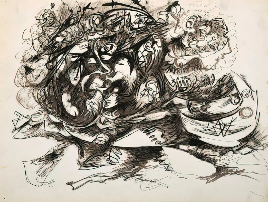 Jackson Pollock No. 34: Decoding the Drip Master's Abstract Revolution - UNTITLED O CONNOR THAW 771 by Jackson Pollock