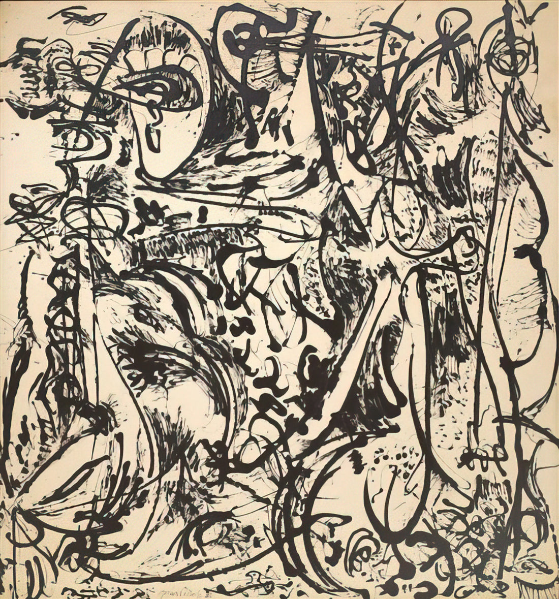 Jackson Pollock Splatter: Deconstructing the Revolutionary Drip Technique - ECHO 1951 by Jackson Pollock