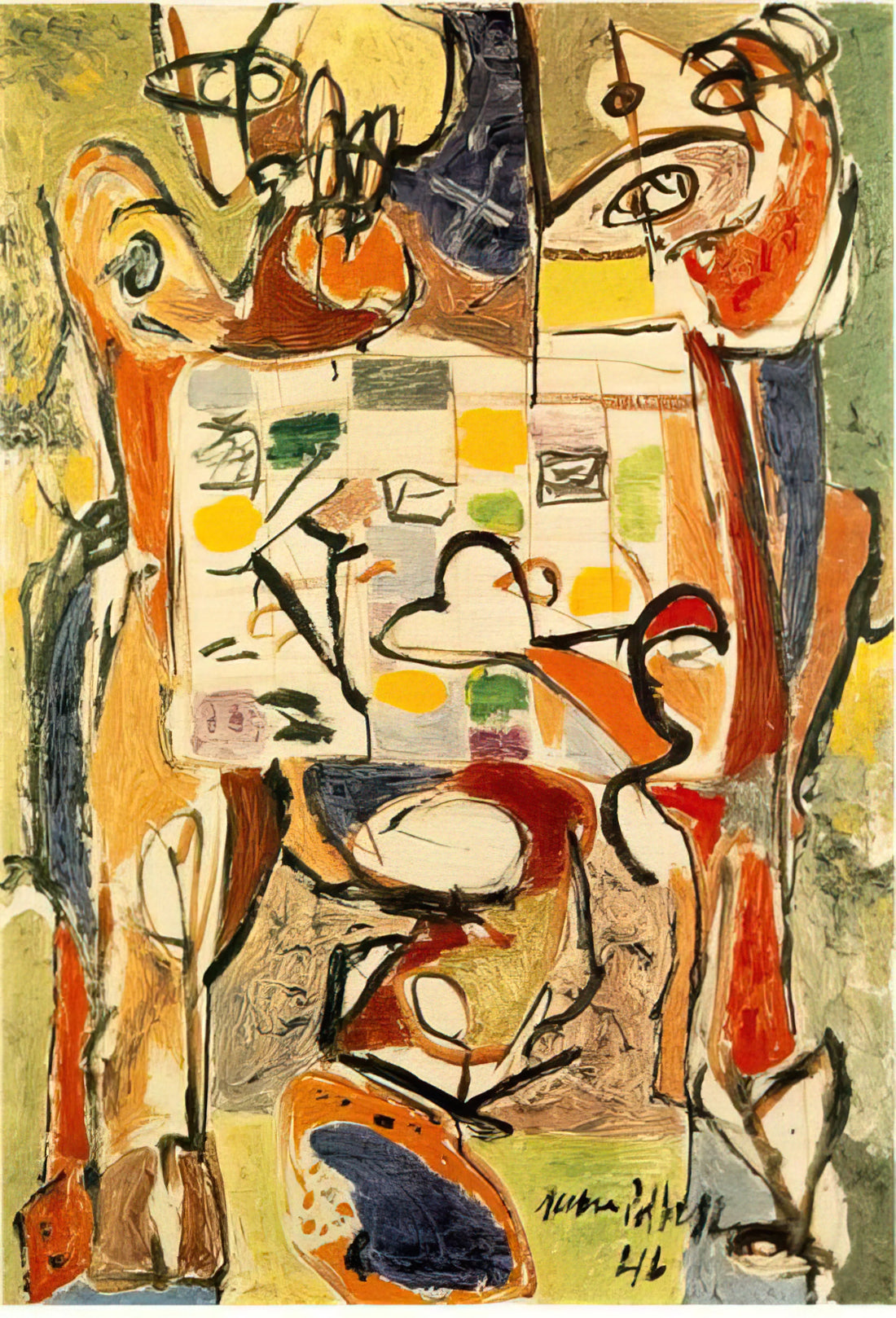 Jackson Pollock White: The Revolutionary Power of Negative Space in Abstract Expressionism - THE TEA CUP by Jackson Pollock