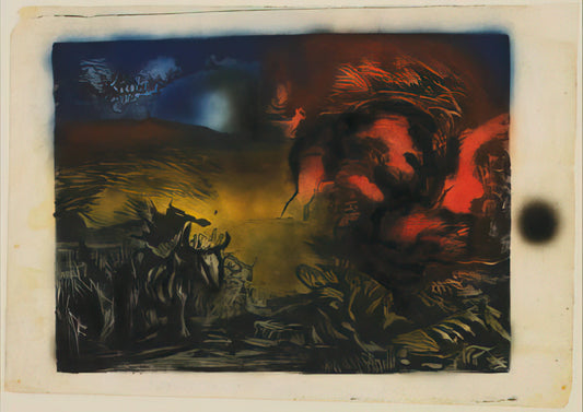 Jackson Pollock and Lee Krasner: The Revolutionary Partnership That Defined Abstract Expressionism - LANDSCAPE WITH STEER 1937 by Jackson Pollock