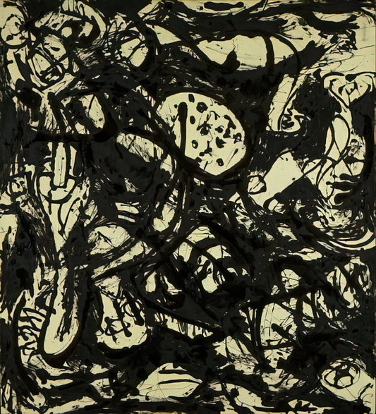 Jackson Pollock at MOCA: Understanding Abstract Expressionism's Revolutionary Force - BLACK WHITE NUMBER 20 1951 by Jackson Pollock