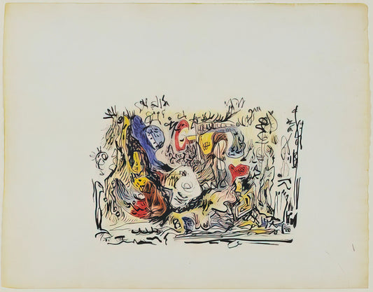 Jackson Pollock: The Revolutionary Force Behind Abstract Expressionism - UNTITLED by Jackson Pollock