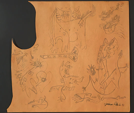 Jackson Pollock: The Revolutionary Force Behind Drip Painting and Abstract Expressionism - UNTITLED 4 by Jackson Pollock