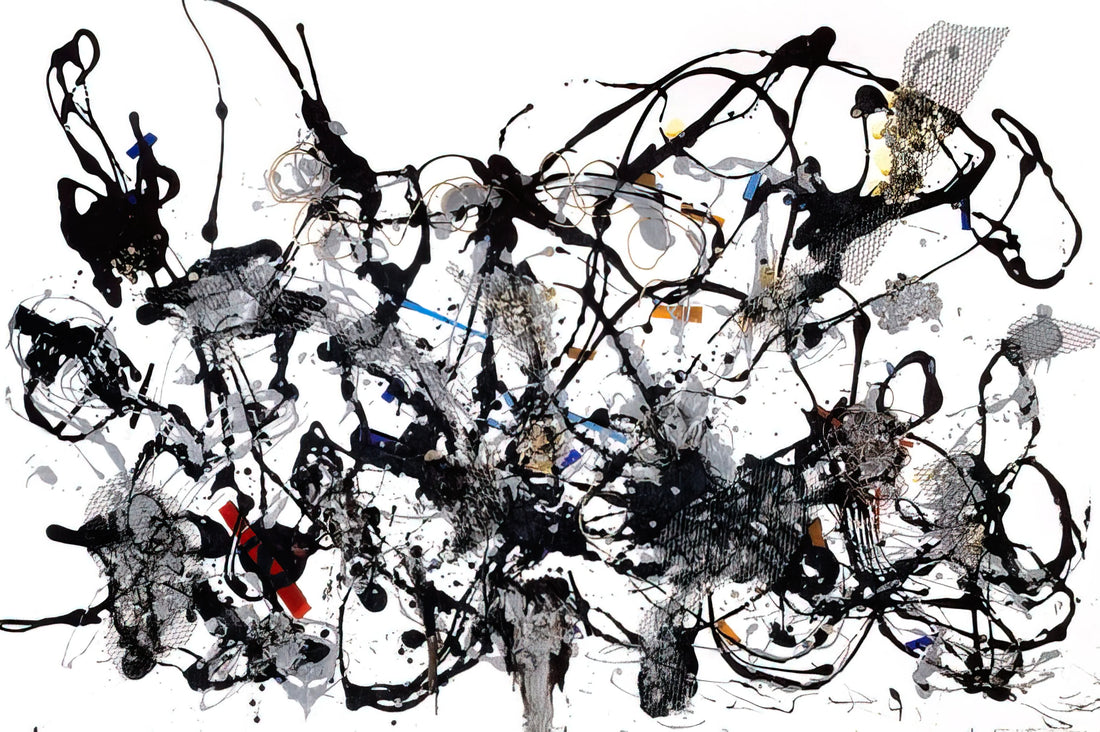Jackson Pollock's Black and White Paintings: A Radical Exploration of Line, Rhythm, and Abstraction - NUMBER 29 1950 by Jackson Pollock