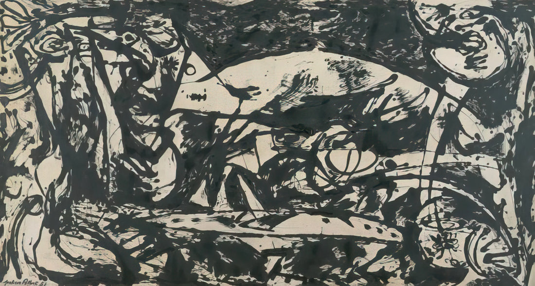 Jackson Pollock's Convergence Canvas: A Masterpiece of Abstract Expressionism - NUMBER 14 by Jackson Pollock
