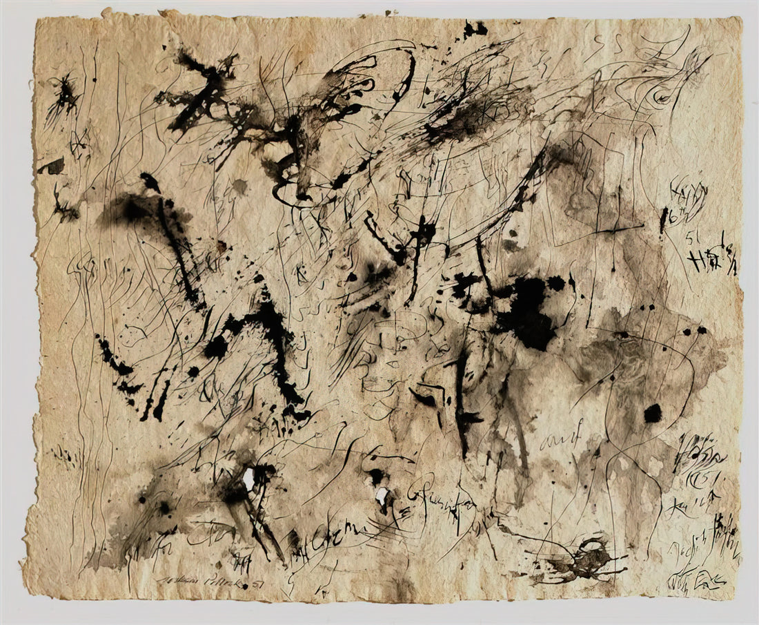 Jackson Pollock's First Painting: Uncovering the Origins of an American Master - UNTITLED 1951 1 by Jackson Pollock