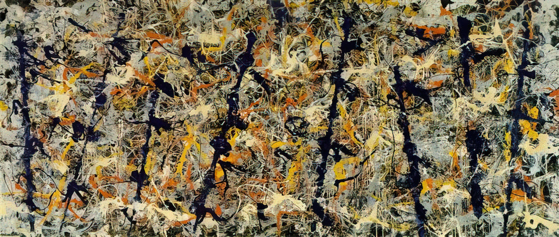Jackson Pollock's Studio: The Sacred Space Where Abstract Expressionism Was Born - BLUE POLES NUMBER 11 1952 1 by Jackson Pollock