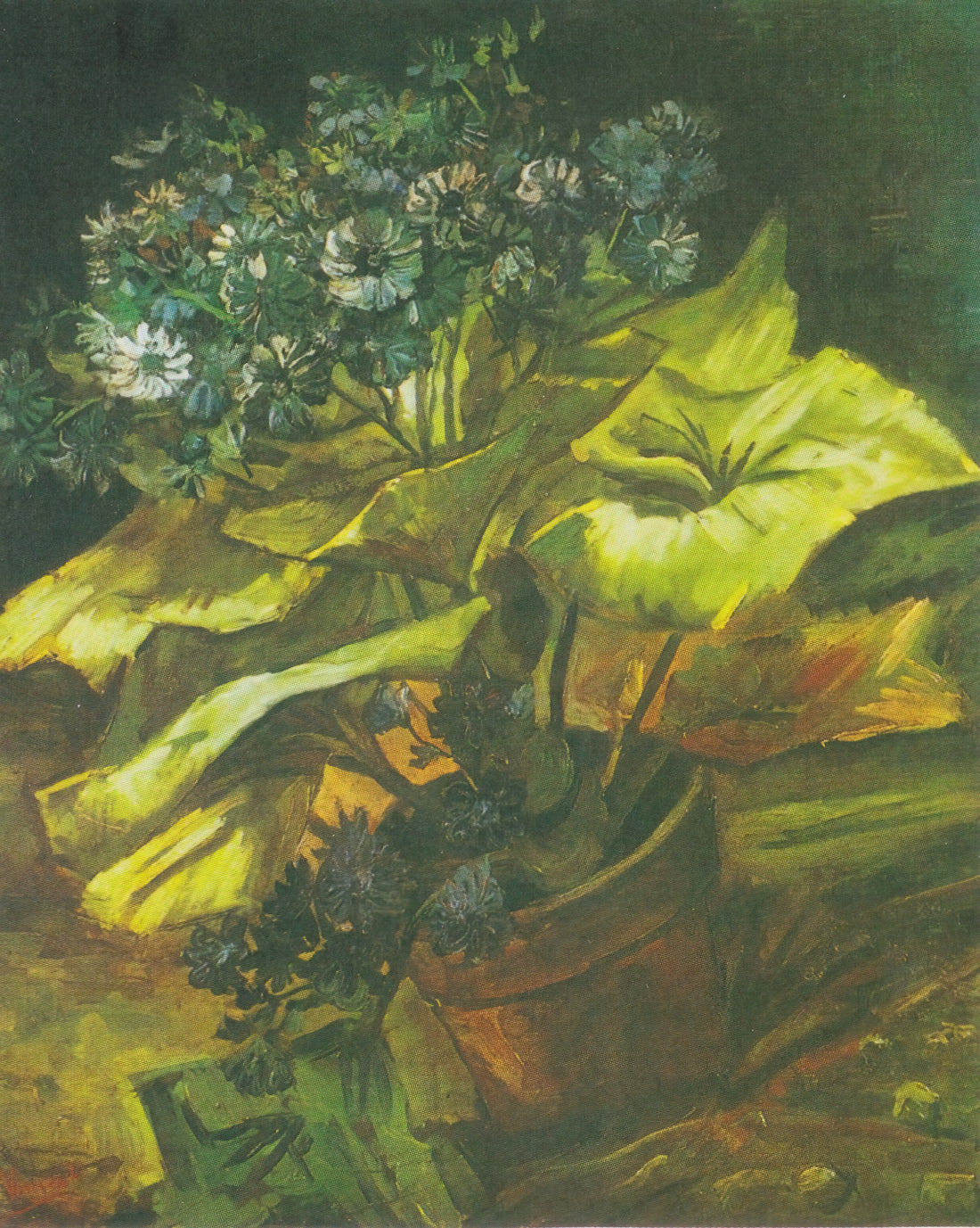 Japanese Prints and Vincent van Gogh: The Transformative Influence of Ukiyo-e on a Post-Impressionist Master - Flower Pot with Asters by Vincent van Gogh