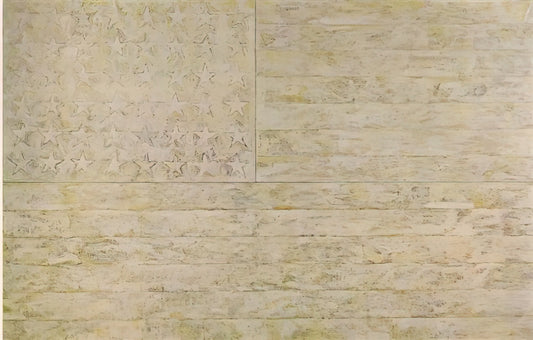 Jasper Johns Artwork: The Bridge Between Abstract Expressionism and Pop Art - WHITE FLAG by Jasper Johns
