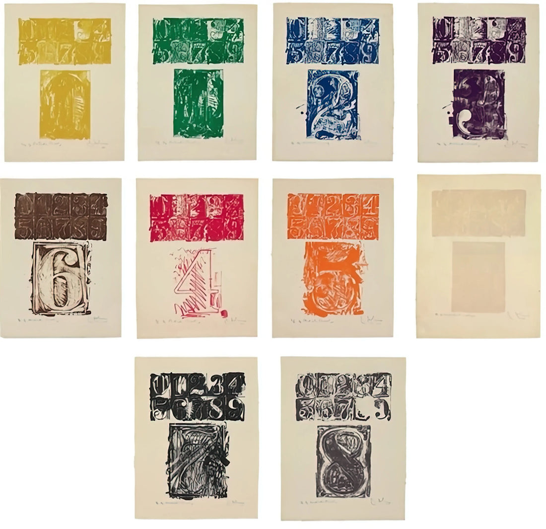 Jasper Johns Crosshatch: Decoding the Master's Signature Technique - 0 9 ULAE 19 1963 by Jasper Johns