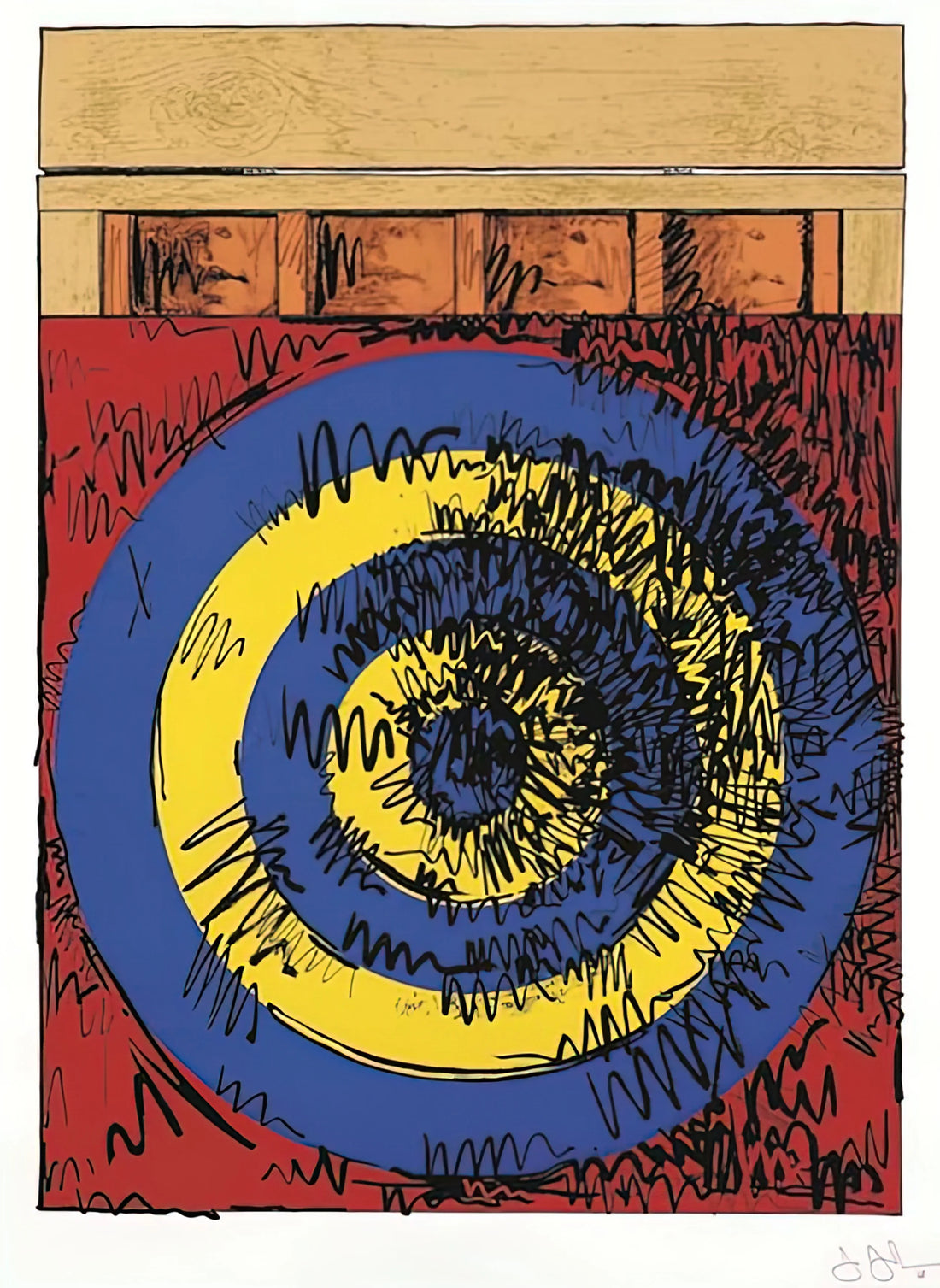 Jasper Johns Letter Paintings: Decoding the Alphabet of American Art - TARGET WITH FOUR FACES ULAE 55 1968 by Jasper Johns