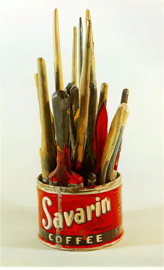Jasper Johns at the Metropolitan Museum: A Curator's Guide to His Seminal Works and Prints - PAINTED BRONZE by Jasper Johns