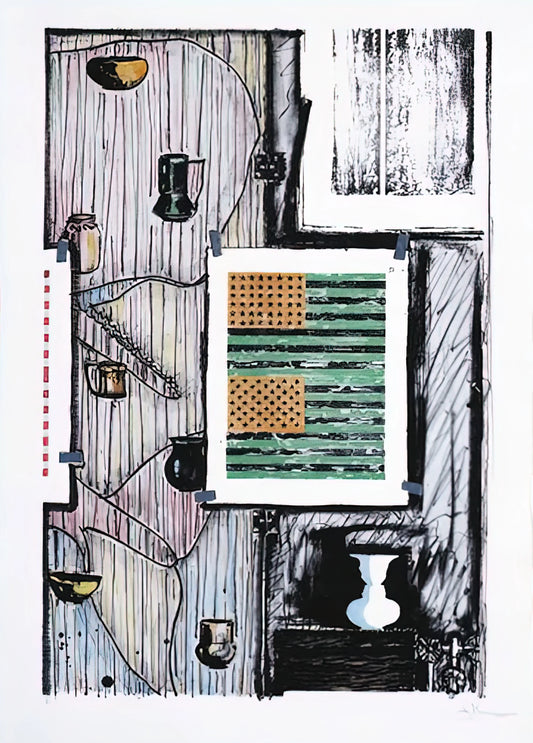 Jasper Johns at the Whitney: A Definitive Guide to the Artist's Legacy and Iconic Prints - VENTRILOQUIST ULAE 235 by Jasper Johns