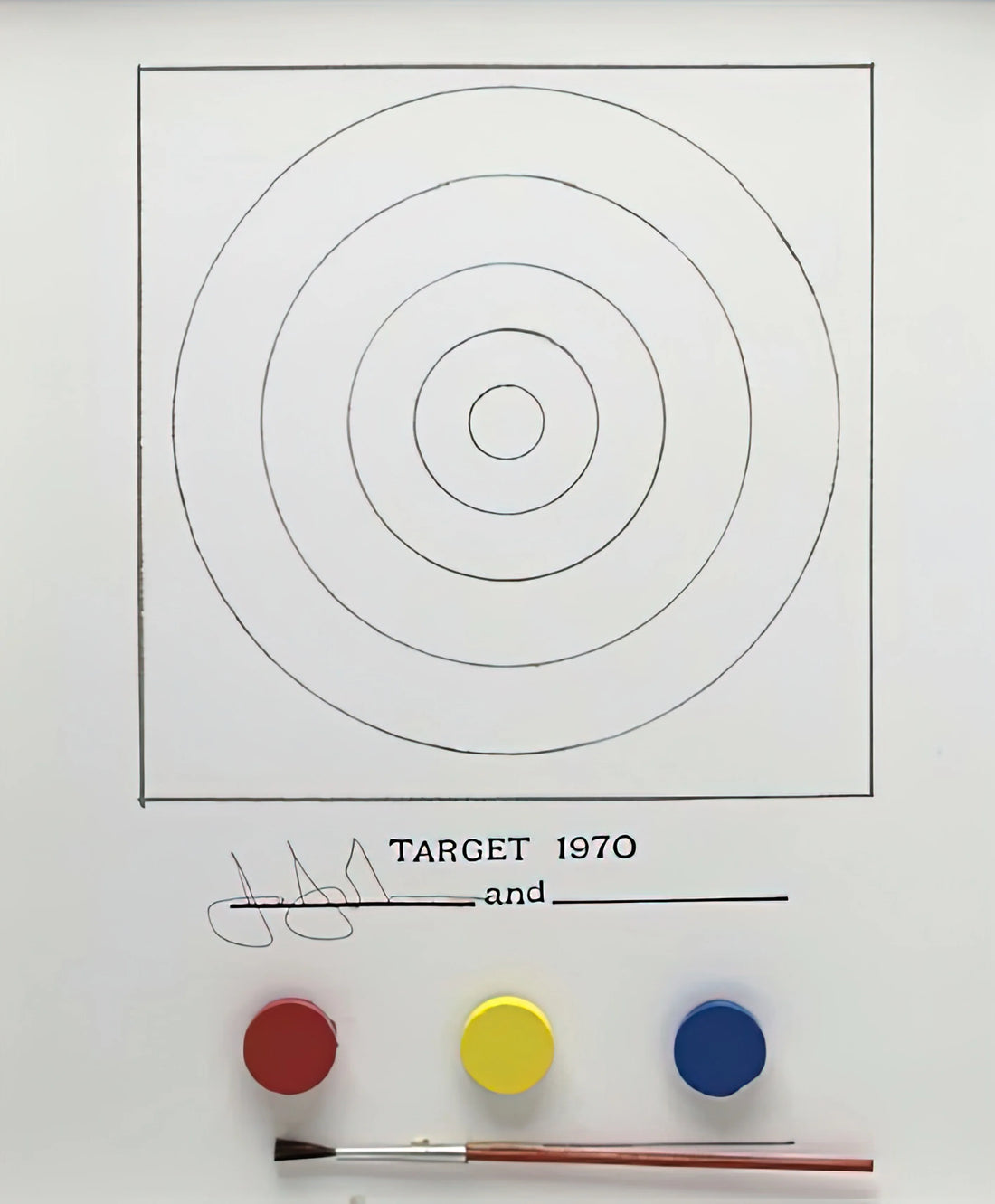 Jasper Johns' Most Famous Artwork: A Curator's Guide to the Iconic Works That Defined Contemporary Art - TARGET ULAE 89 by Jasper Johns