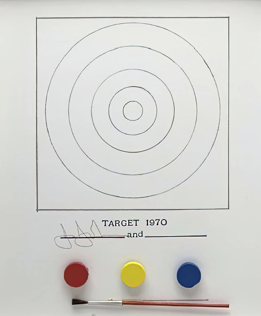 Jasper Johns' Most Famous Artwork: A Curator's Guide to the Iconic Works That Defined Contemporary Art - TARGET ULAE 89 by Jasper Johns