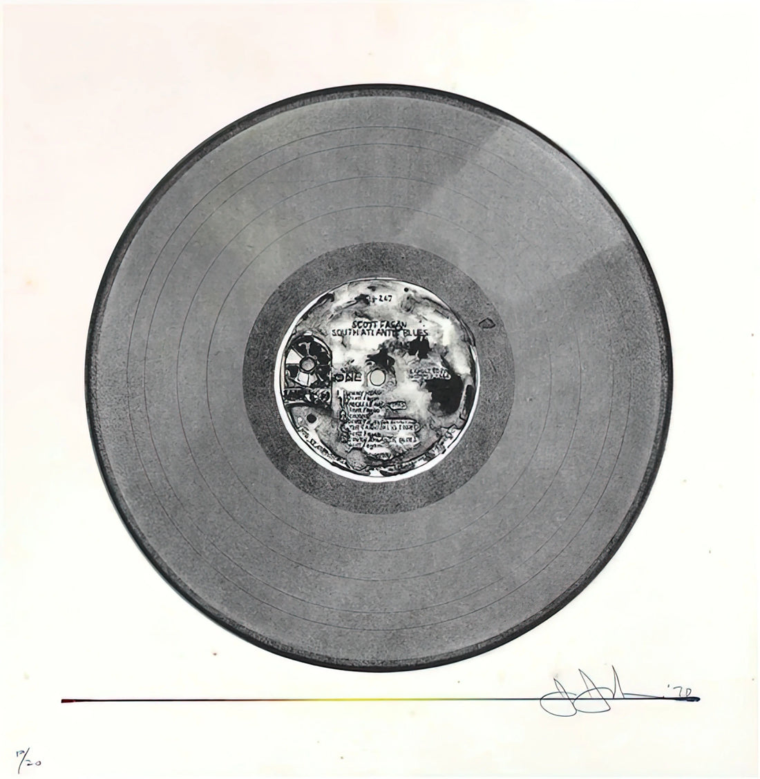 Jasper Prints: The Enduring Allure of Stone-Inspired Art - SCOTT FAGAN RECORD 1970 by Jasper Johns