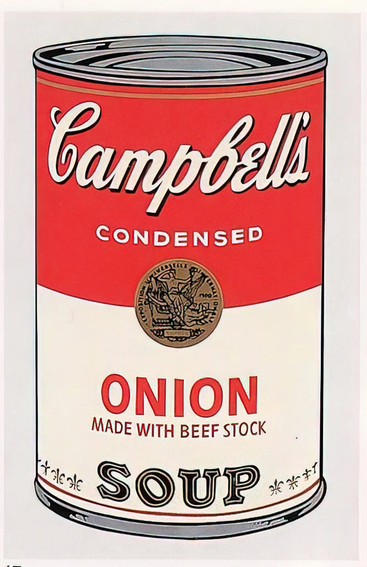 Jay Gould and Andy Warhol: The Gilded Age Titan in Pop Art's Gaze - Campbell's Soup Can  onion  by Andy Warhol