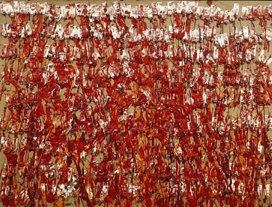 Jean Arman: The Visionary Assemblage Artist Who Redefined Found Objects - Red Tubes of Paint - 1980 by Arman