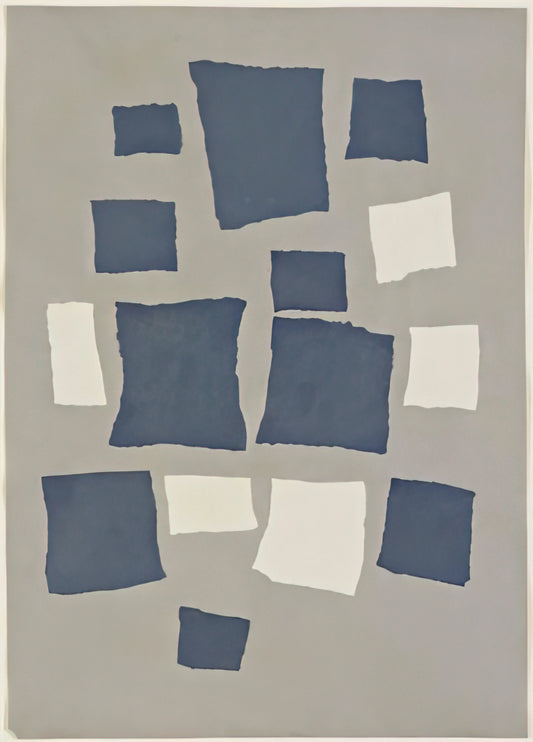 Jean Arp Prints: Exploring the Organic Abstraction of a Dada Pioneer - Collage with Squares Arranged According to the Laws of Chance by Jean Arp