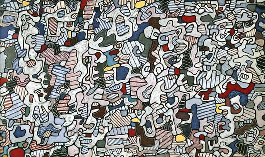 Jean Dubuffet Acrylic Print: A Guide to the Artist's Radical Vision in Modern Art - L HOURLOUPE 1966 by Jean Dubuffet
