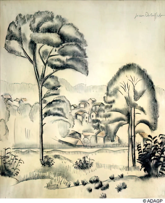 Jean Dubuffet Collage: The Revolutionary Art of Art Brut - LANDSCAPE OF ALGERIA by Jean Dubuffet