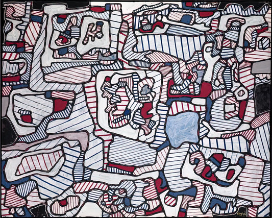 Jean Dubuffet at MoMA: Exploring the Raw Vision of Art Brut - SITE INHABITED BY OBJECTS 1965 by Jean Dubuffet