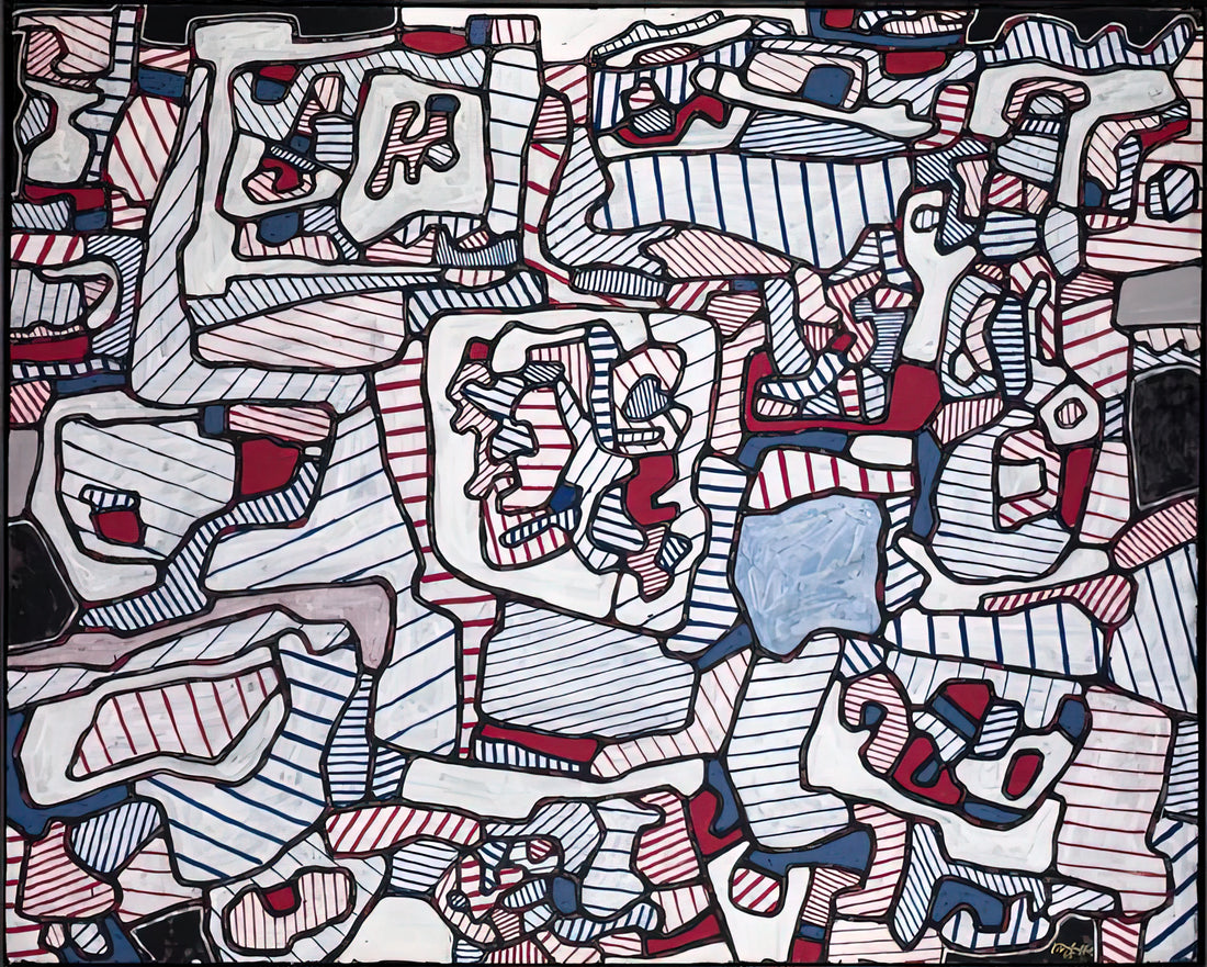 Jean Dubuffet for Sale: A Collector's Guide to Acquiring Art Brut Masterpieces - SITE INHABITED BY OBJECTS 1965 by Jean Dubuffet