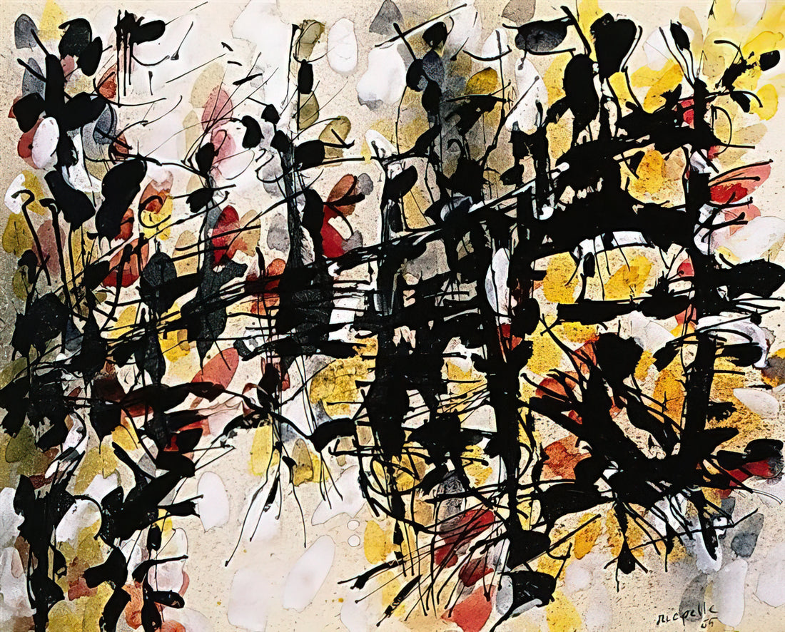 Jean Paul Riopelle Paintings: A Masterclass in Abstract Expressionism - Untitled by Jean-Paul Riopelle