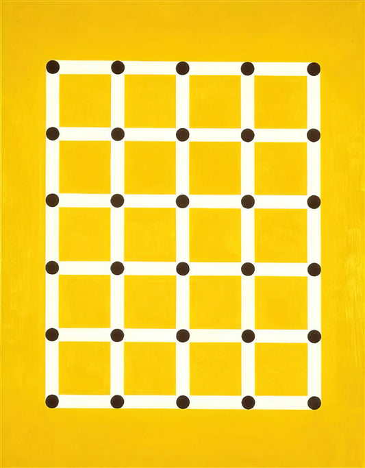Jeremy Moon Framed Canvas Print: A Guide to Collecting British Geometric Abstraction - Trellis - 1962 by Jeremy Moon