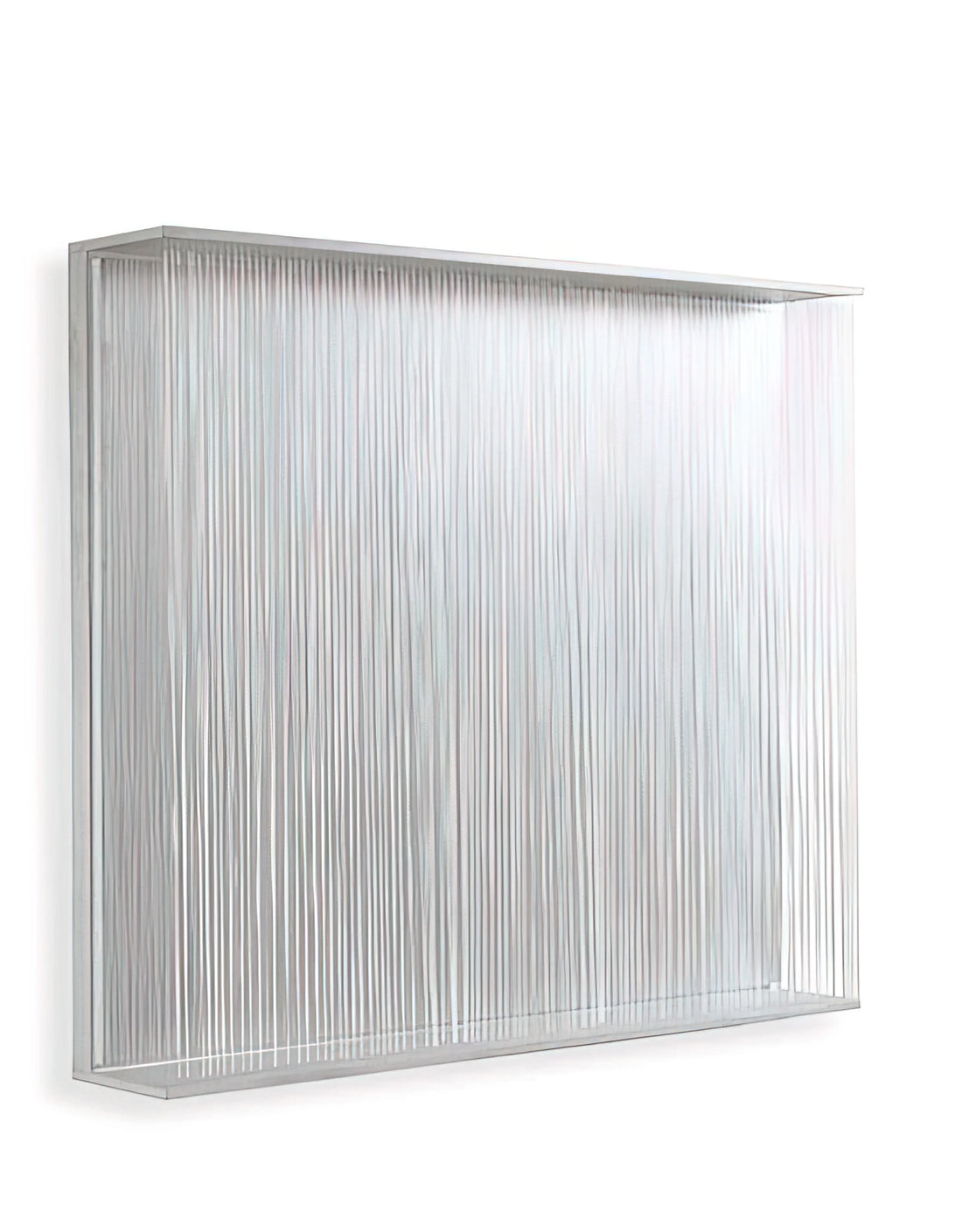 Jesus Rafael Soto Framed Art Print: A Collector's Guide to Kinetic Masterpieces - VIBRATION BLANCHE 1995 by Jesus Rafael Soto