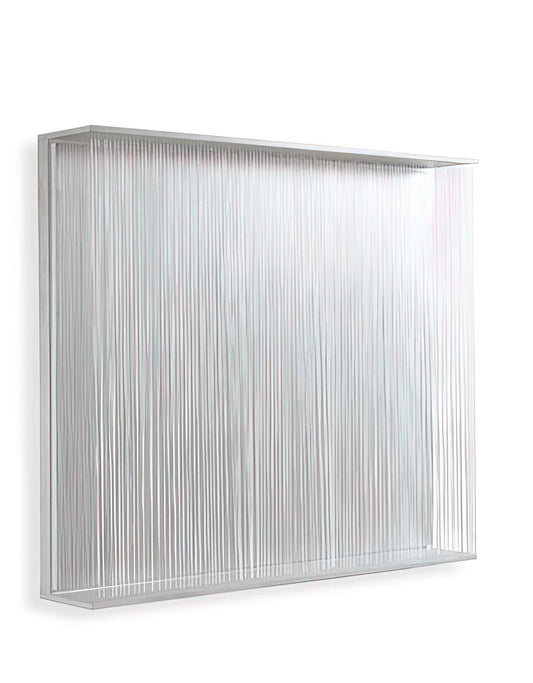 Jesus Rafael Soto Framed Art Print: A Collector's Guide to Kinetic Masterpieces - VIBRATION BLANCHE 1995 by Jesus Rafael Soto