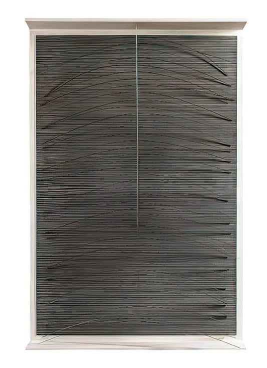 Jesus Rafael Soto Print: Exploring the Master of Kinetic Art and Op Art - LA COURVE BLEUE 1965 by Jesus Rafael Soto