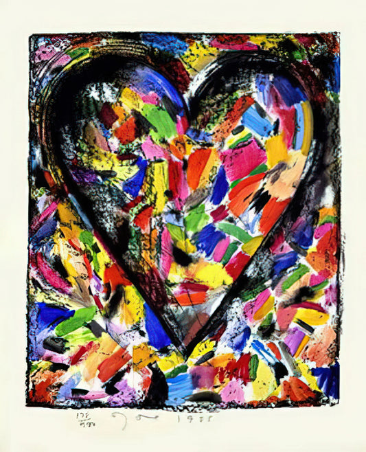Jim Dine Etchings: A Master's Exploration of Memory, Symbolism, and Printmaking Innovation - CONFETTI HEART 1985 by Jim Dine