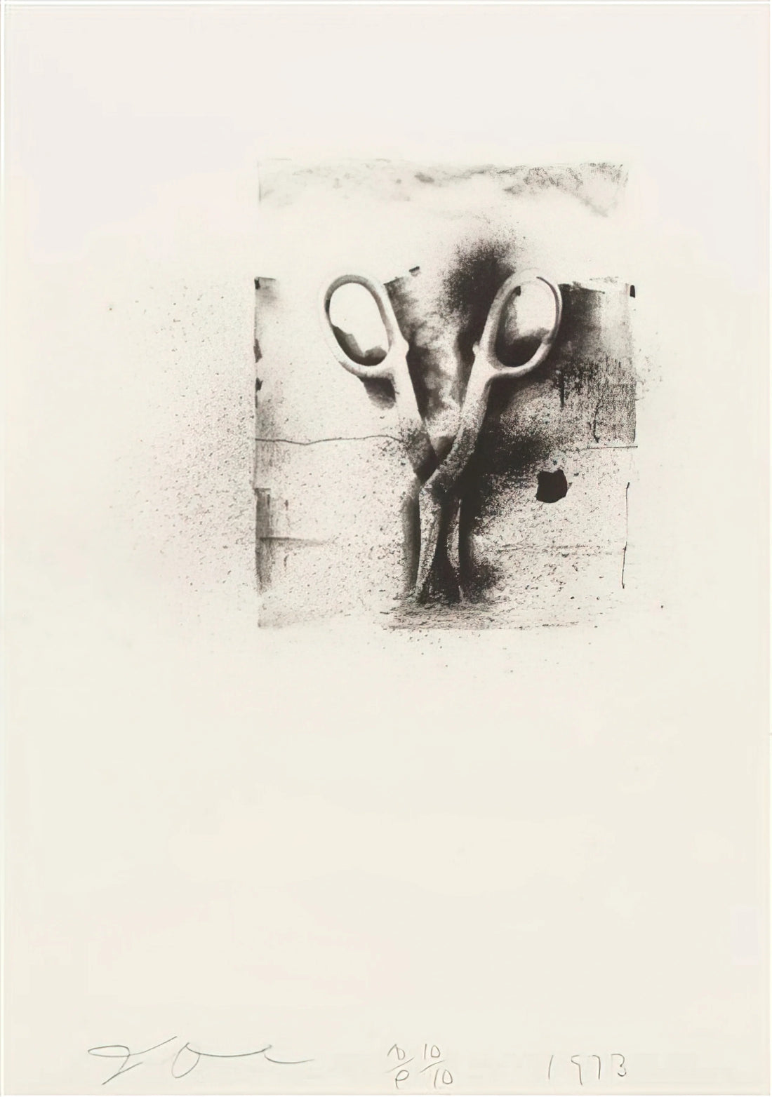 Jim Dine Flowers: The Poetic Obsession of an American Master - UNTITLED FROM TEN WINTER TOOLS 1973 2 by Jim Dine