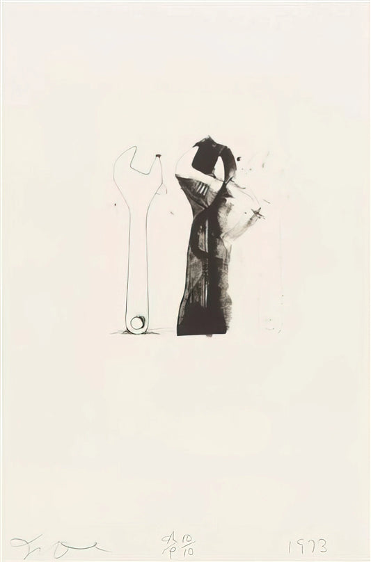 Jim Dine Hearts: The Iconic Symbolism of an American Master - UNTITLED FROM TEN WINTER TOOLS 1973 5 by Jim Dine