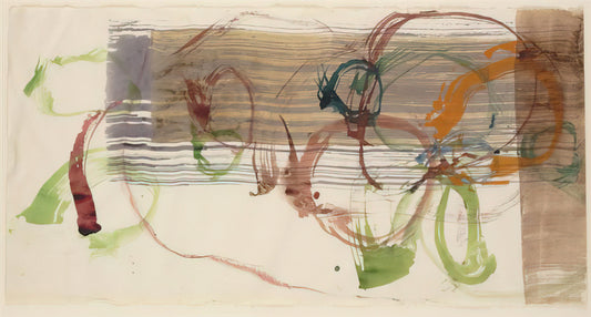 John Cage Lollipops: The Neo-Dada Artist's Visual Legacy in Art Prints - New River Watercolor, Series I, No. 3 - 1988 by John Cage